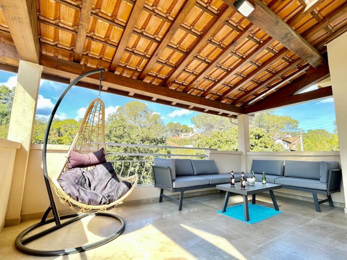 Haut De Villa - Proche Plages, Piscine Privee Сен-Рафаэль Экстерьер фото